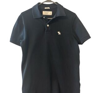 Abercrombie & Fitch Black Polo Shirt